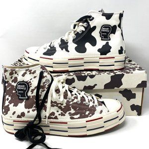 Converse Men's Size 169946C Chuck 70 High Top Egret Brown Brain Dead Sneakers